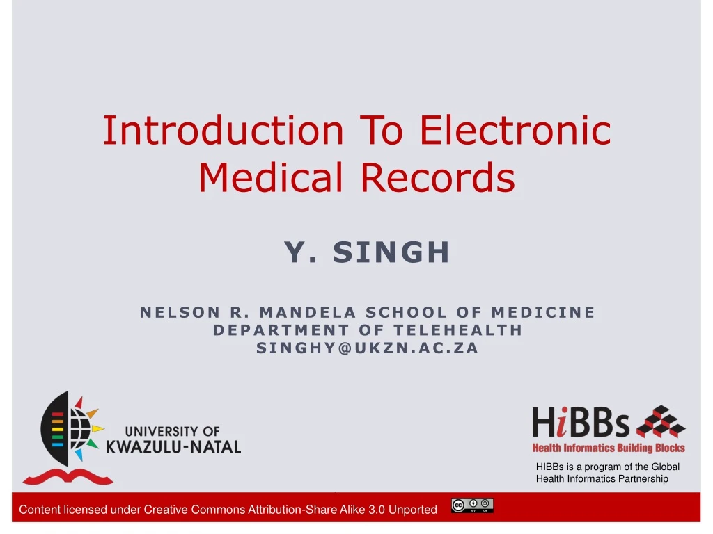 introduction to electronic medical records