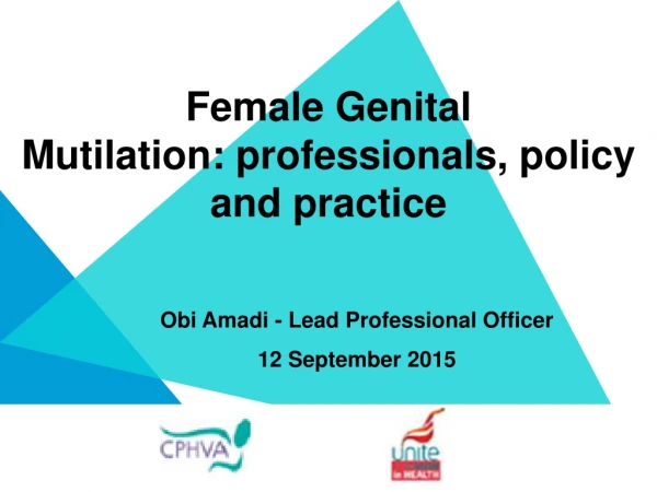 Female Genital Mutilation: professionals, policy and practice