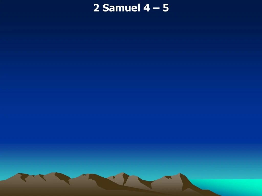 2 samuel 4 5