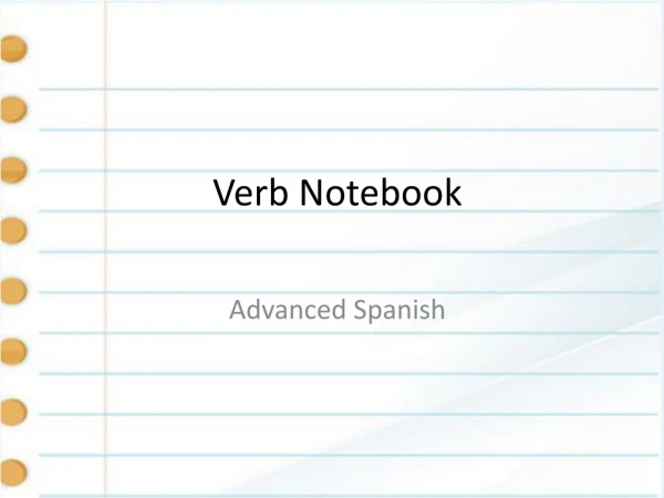 Verb Notebook