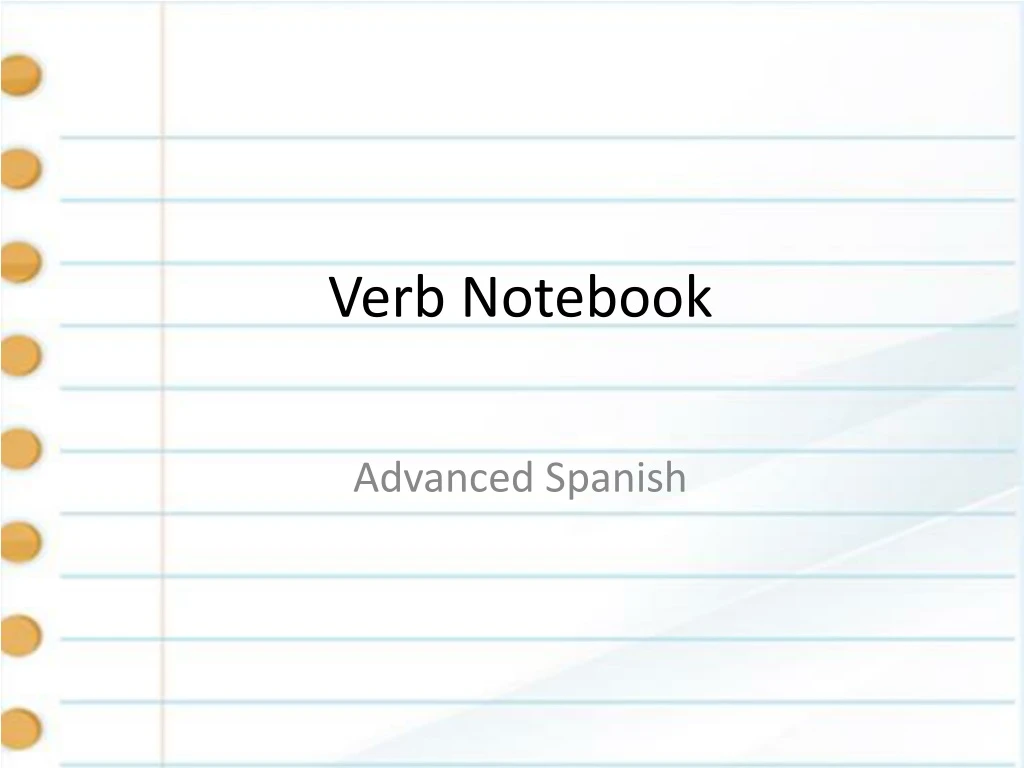 verb notebook