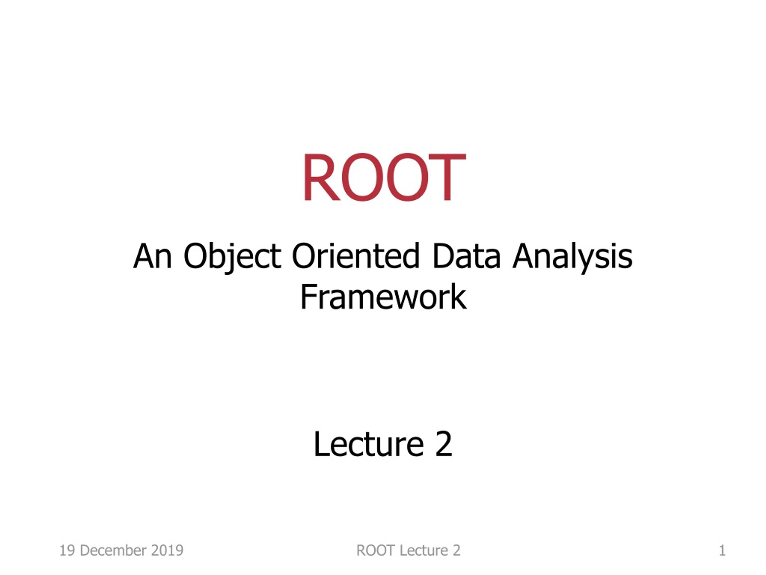 ROOT - slide 1