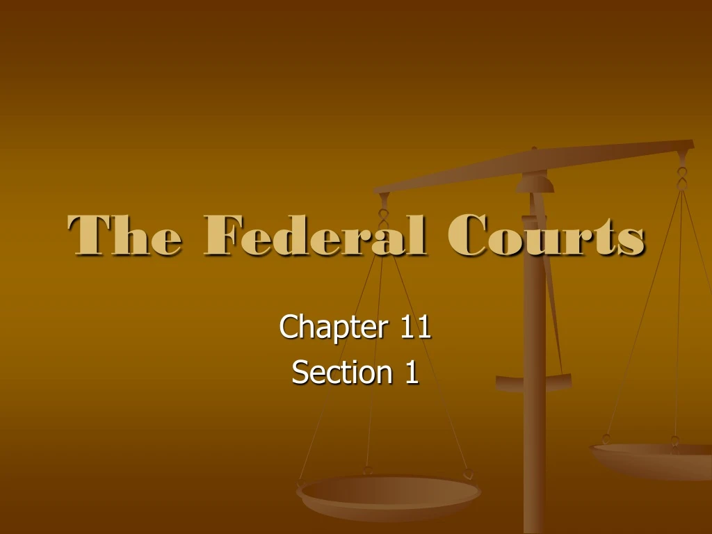 the federal courts