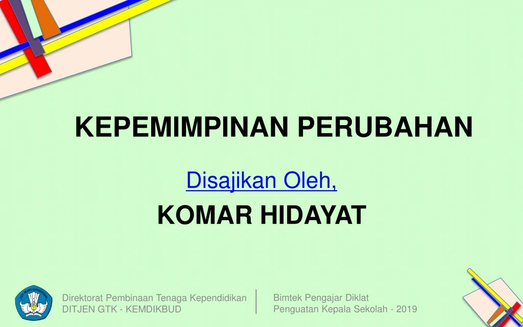 kepemimpinan perubahan