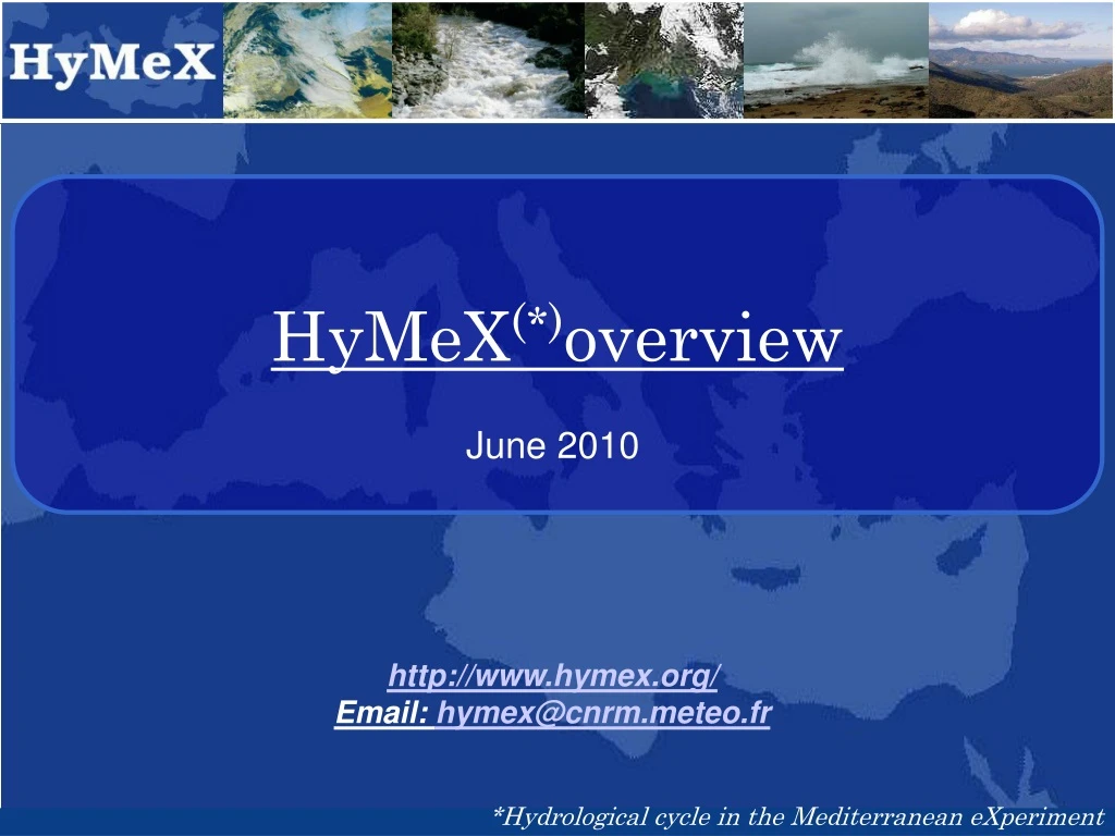 hymex overview