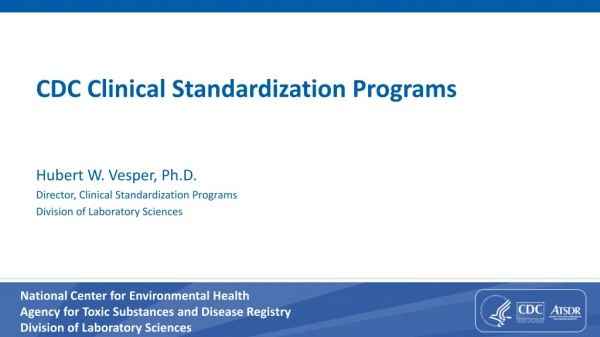 CDC Clinical Standardization Programs