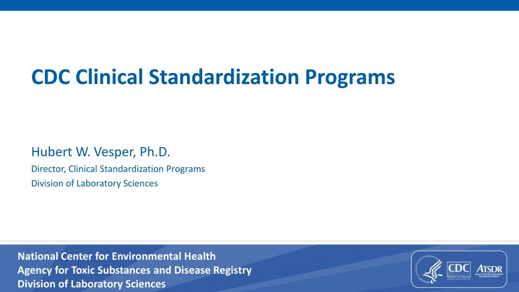 cdc clinical standardization programs