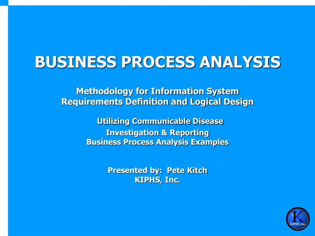 business process analysis methodology