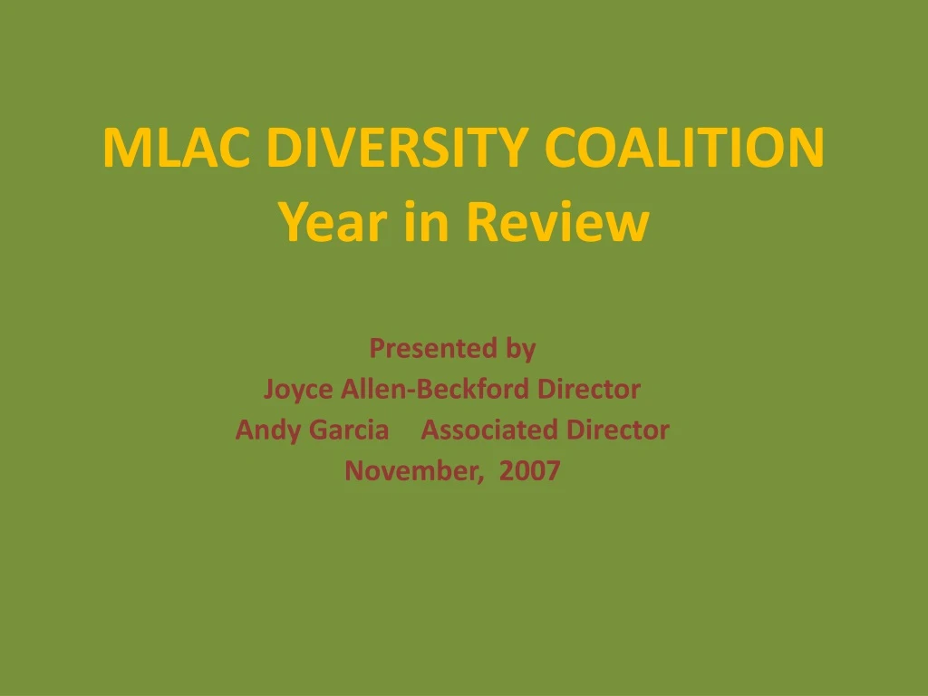 mlac diversity coalition year in review