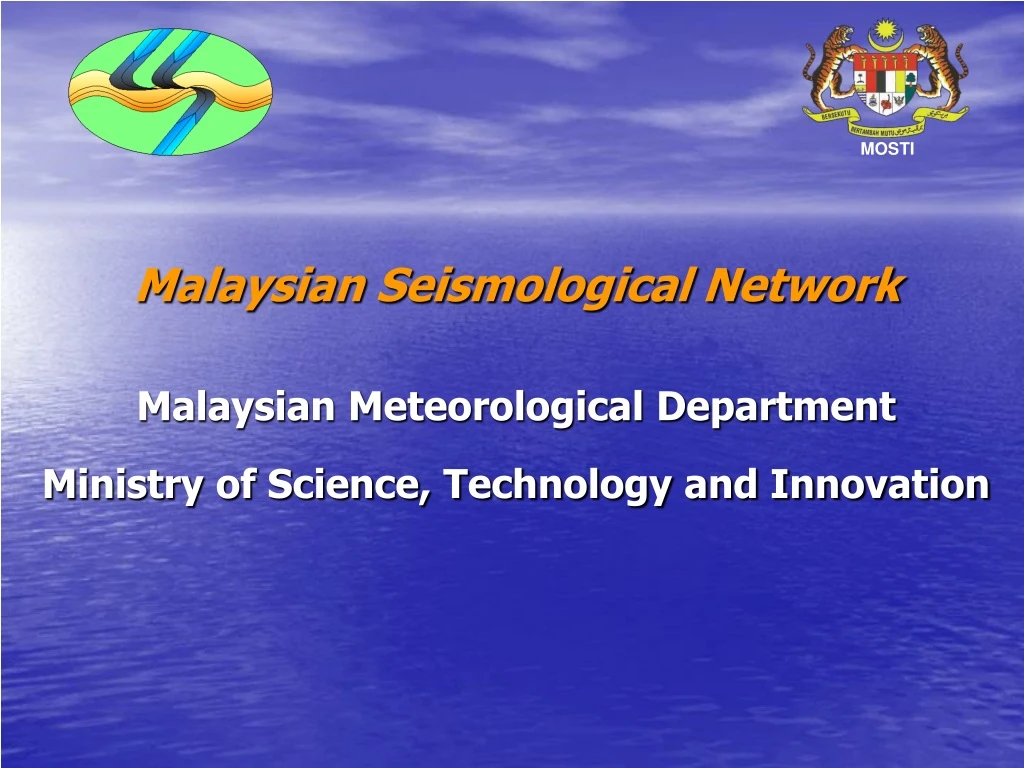 malaysian seismological network