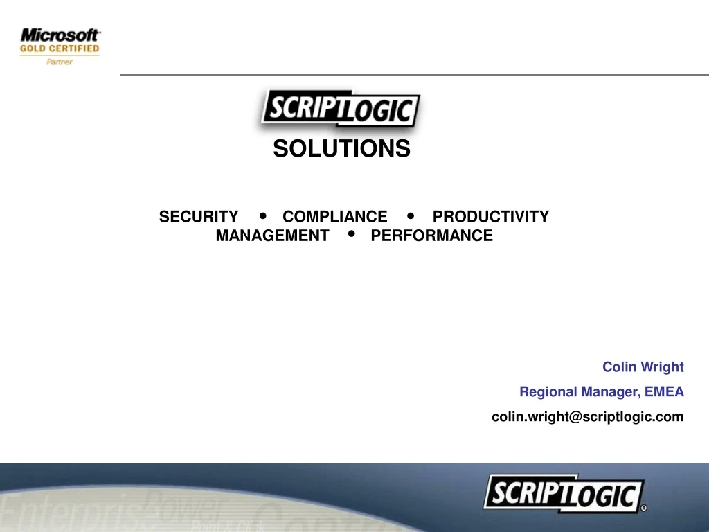 security compliance productivity management performance