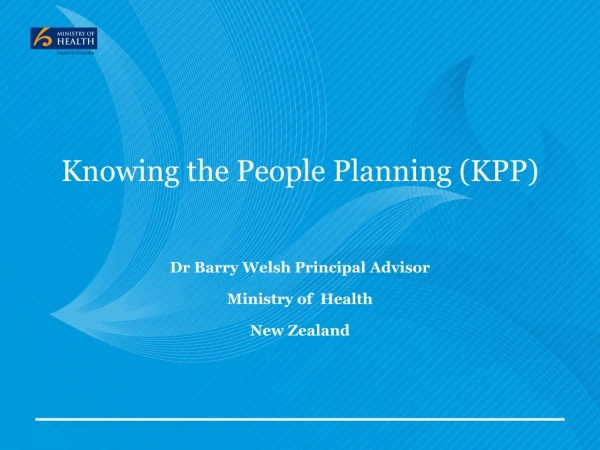Knowing the People Planning (KPP)