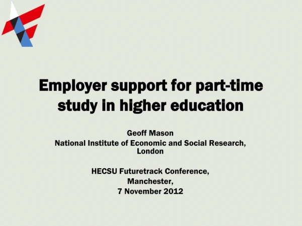 Employer support for part-time study in higher education