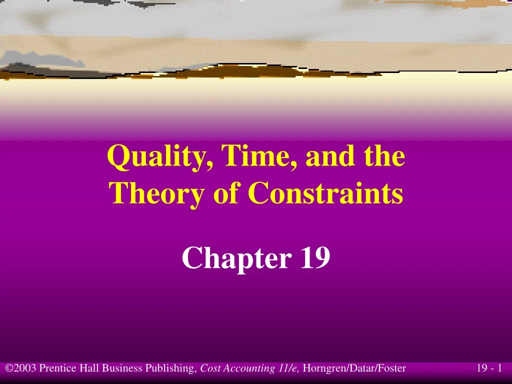 quality time and the theory of constraints