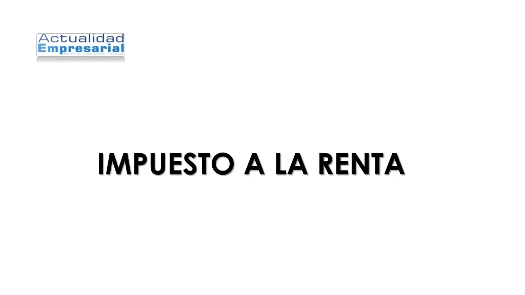 impuesto a la renta