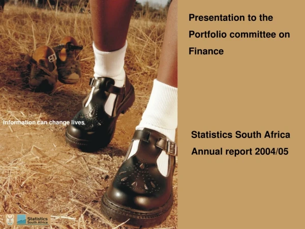 Statistics South Africa Annual report 2004/05