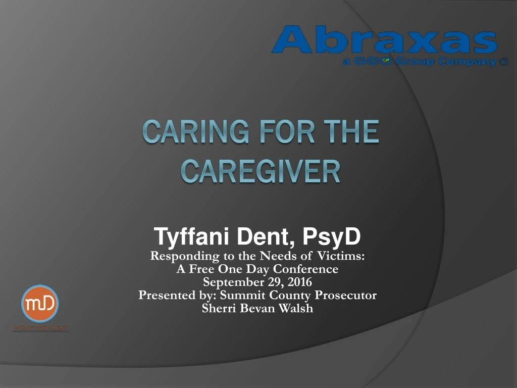 caring for the caregiver