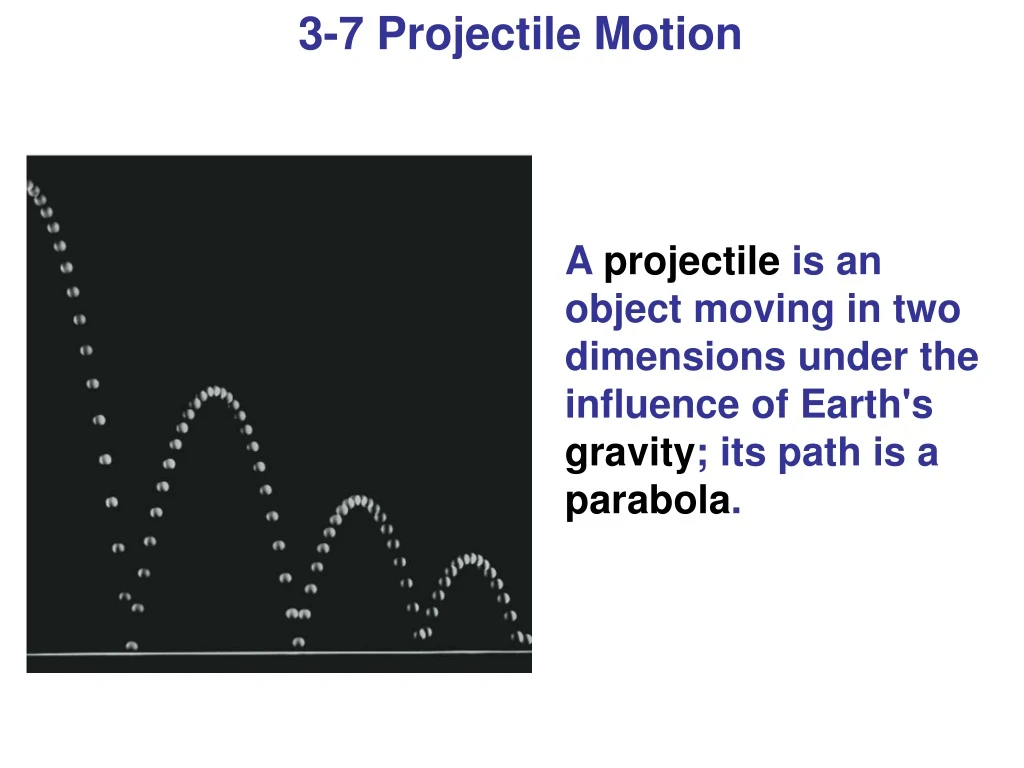 3 7 projectile motion