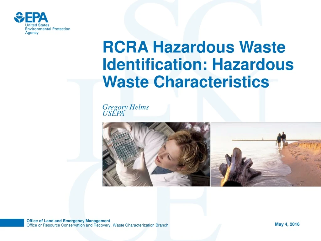 rcra hazardous waste identification hazardous waste characteristics