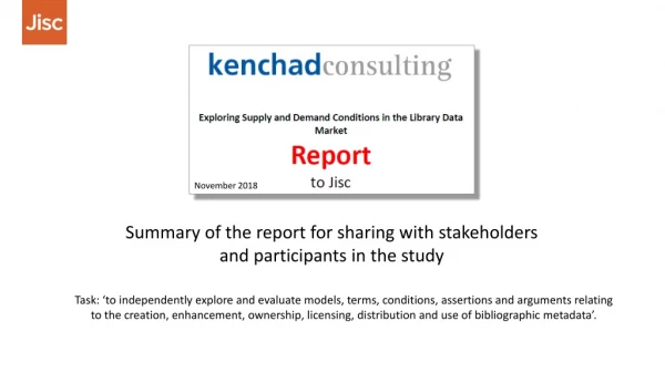 Summary of the report for sharing with stakeholders and participants in the study