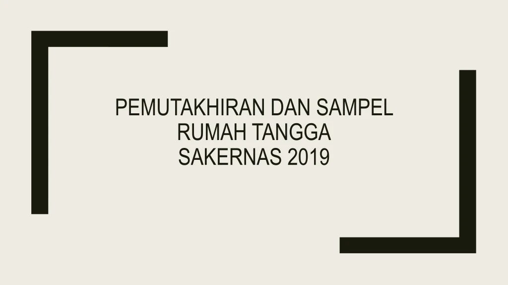 pemutakhiran dan sampel rumah tangga sakernas 2019