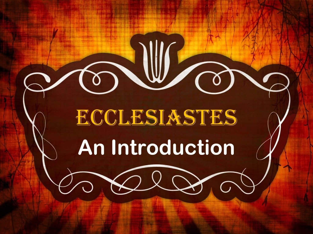 ecclesiastes