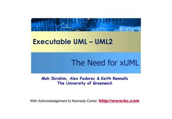 Executable UML – UML2