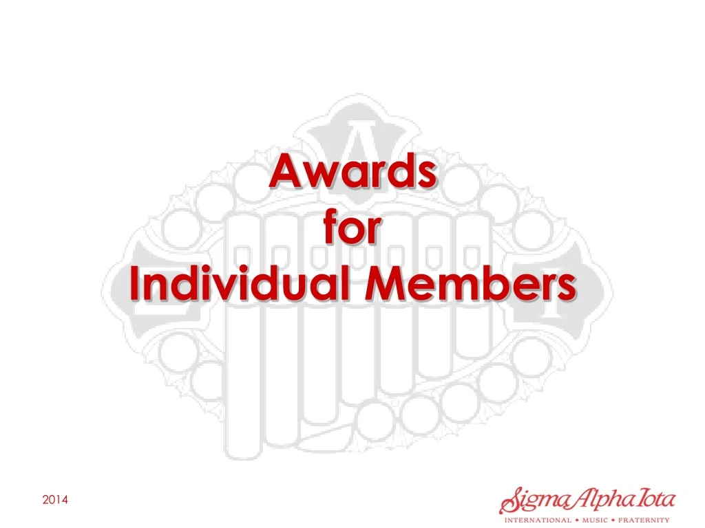 awards for individual members