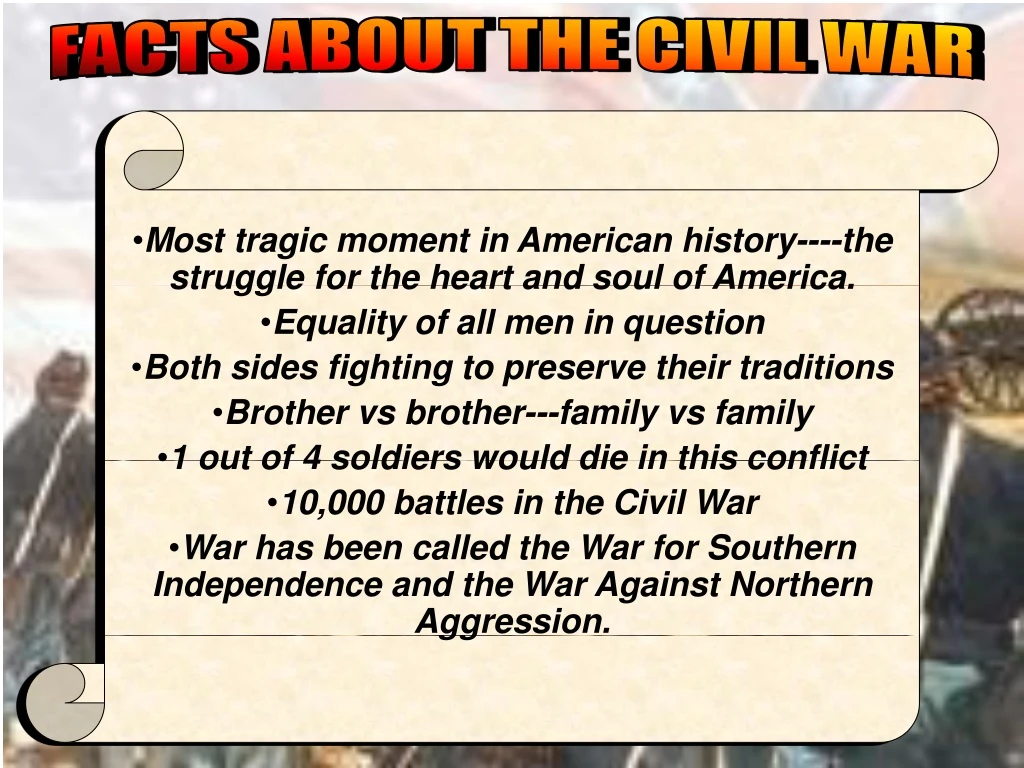 facts about the civil war