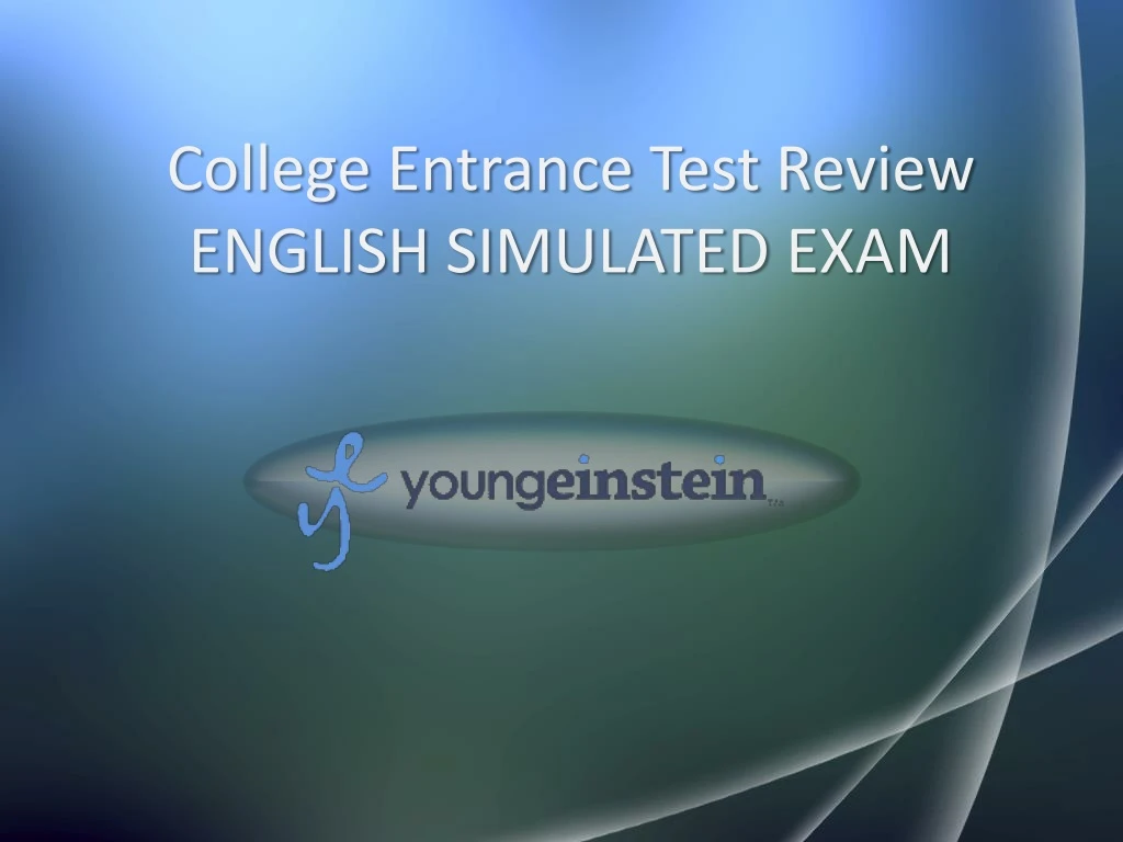 college entrance test review english simulated