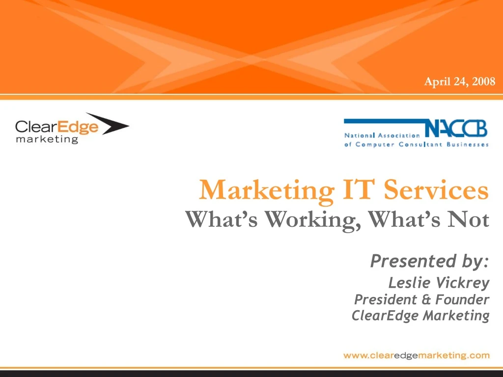 marketing it services what s working what s not