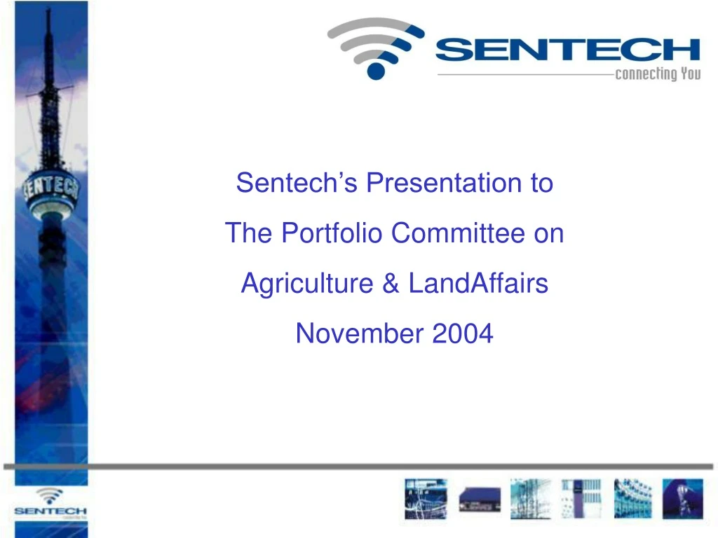 sentech s presentation to the portfolio committee