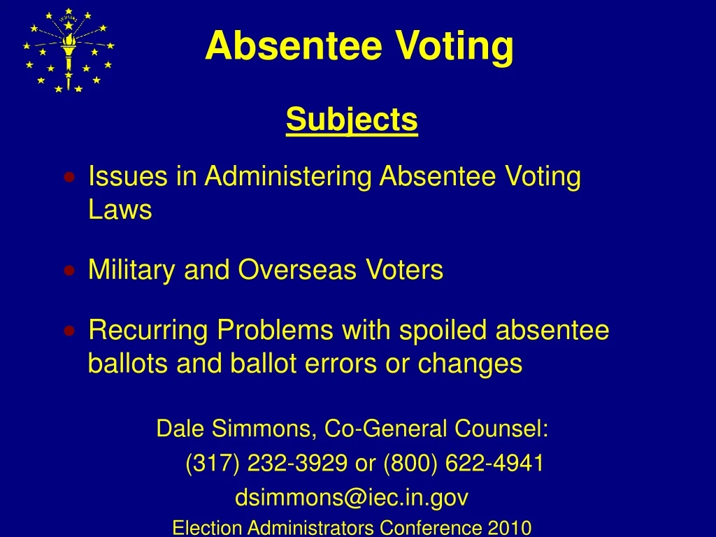 absentee voting