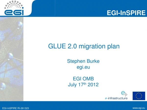 GLUE 2.0 migration plan