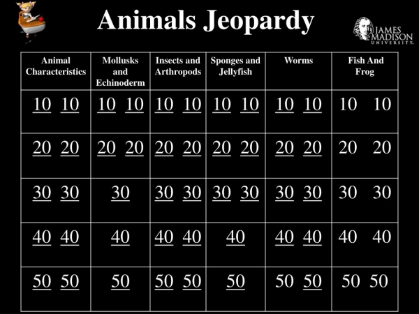 Animals Jeopardy