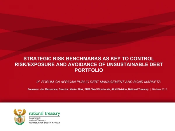 9 th  FORUM ON AFRICAN PUBLIC DEBT MANAGEMENT AND BOND MARKETS