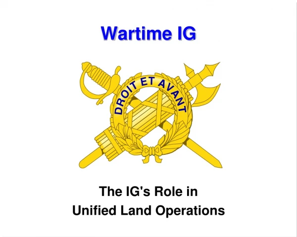 Wartime IG