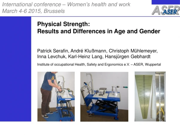 International conference – Women’s health and work March 4-6 2015, Brussels