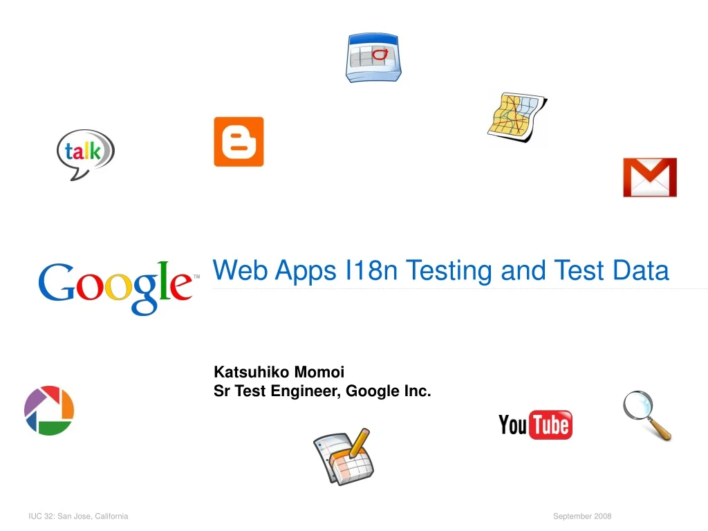 web apps i18n testing and test data