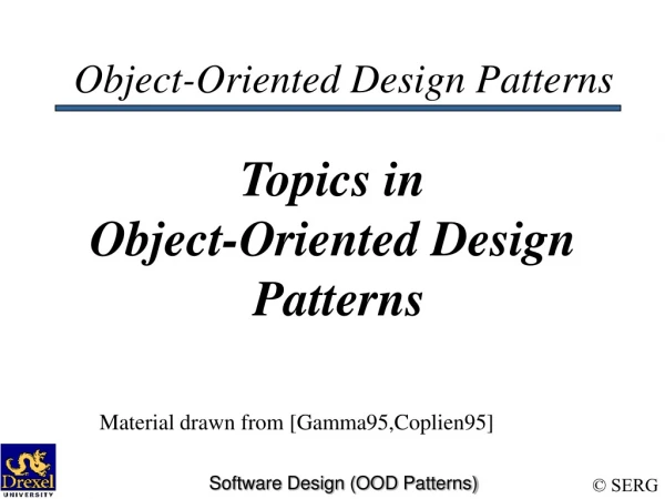 Object-Oriented Design Patterns