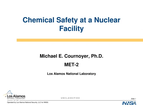 Chemical Safety at a Nuclear Facility