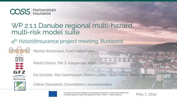 WP 2.1.1 Danube regional multi-hazard, multi-risk model suite