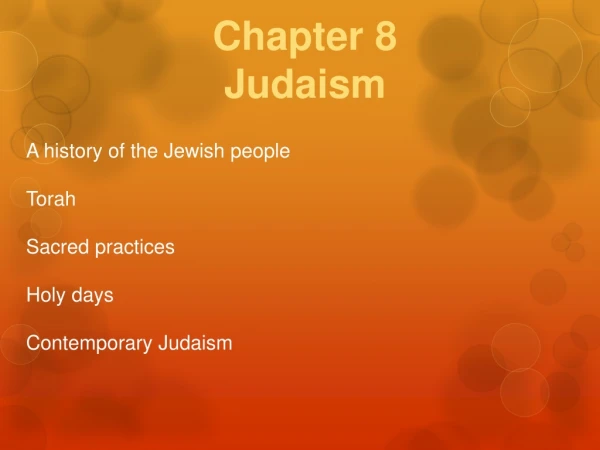 Chapter 8 Judaism