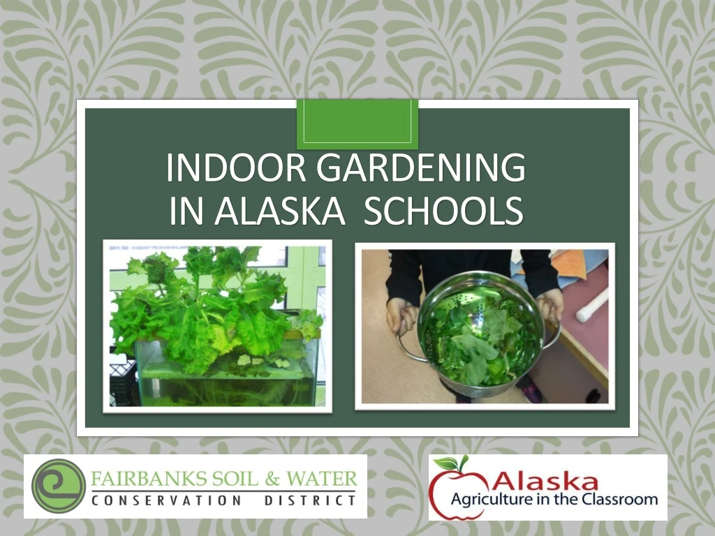 indoor gardening in alaska schools