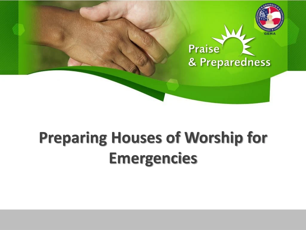 preparing houses of worship for emergencies