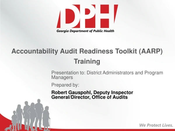 Accountability Audit Readiness Toolkit (AARP) Training
