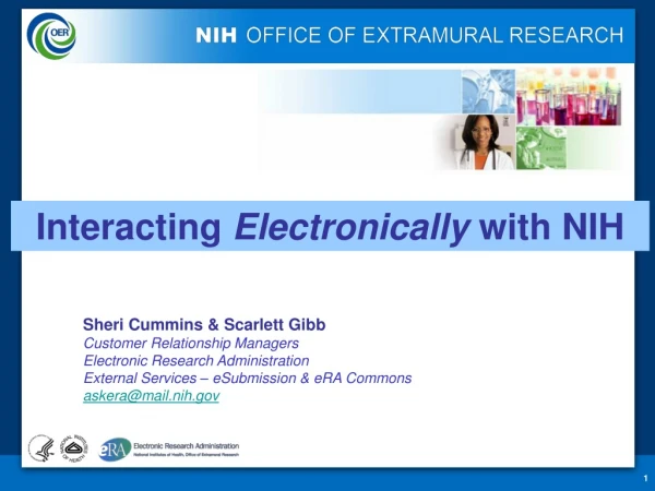 Interacting  Electronically  with NIH