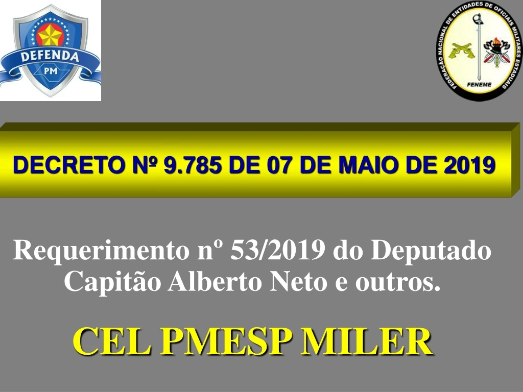 decreto n 9 785 de 07 de maio de 2019