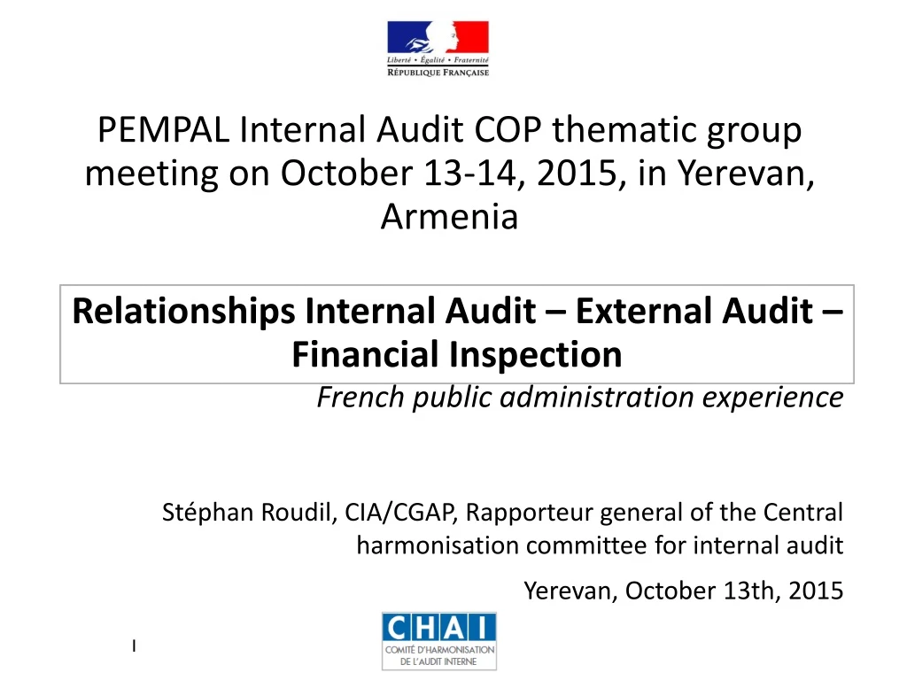 pempal internal audit cop thematic group meeting