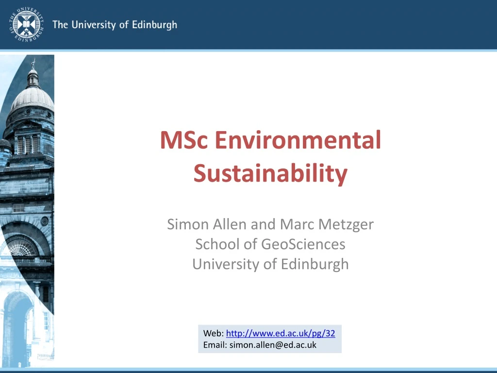 msc environmental sustainability
